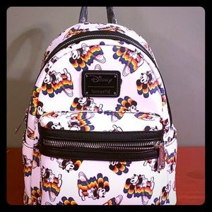 Brand new rainbow Mickey Disney loungefly